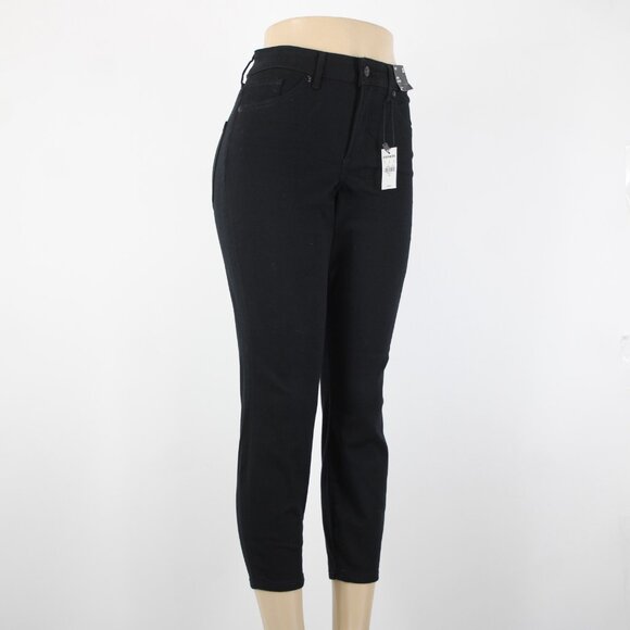 Express $80 Sz 2S x 25 Black Denim Skinny High Rise Cotton Polyester Jeans - Picture 5 of 16